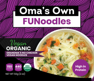 FUNoodles Oma's Own-Trial pack instant noodle cups(3 varieties).
