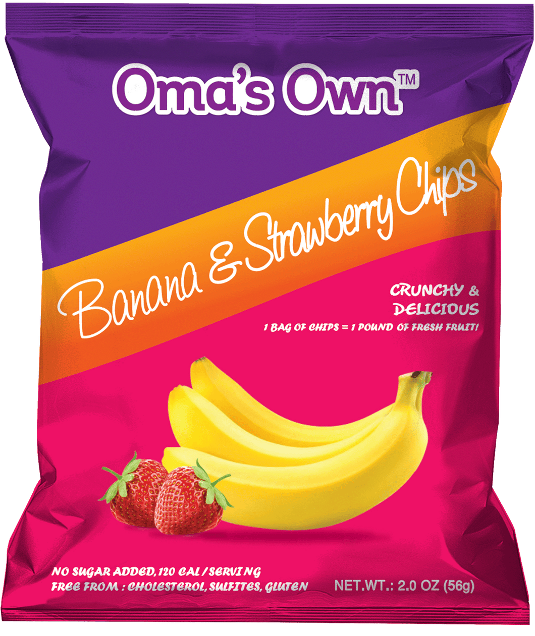 Crunchy Banana & Strawberry Chips (12 Pack)